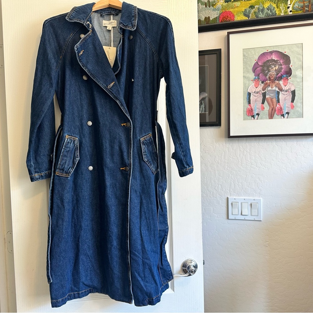 NWT Universal Thread Denim Trench Coat. Size: XS. Excellent condition 💙 - Picture 4 of 15